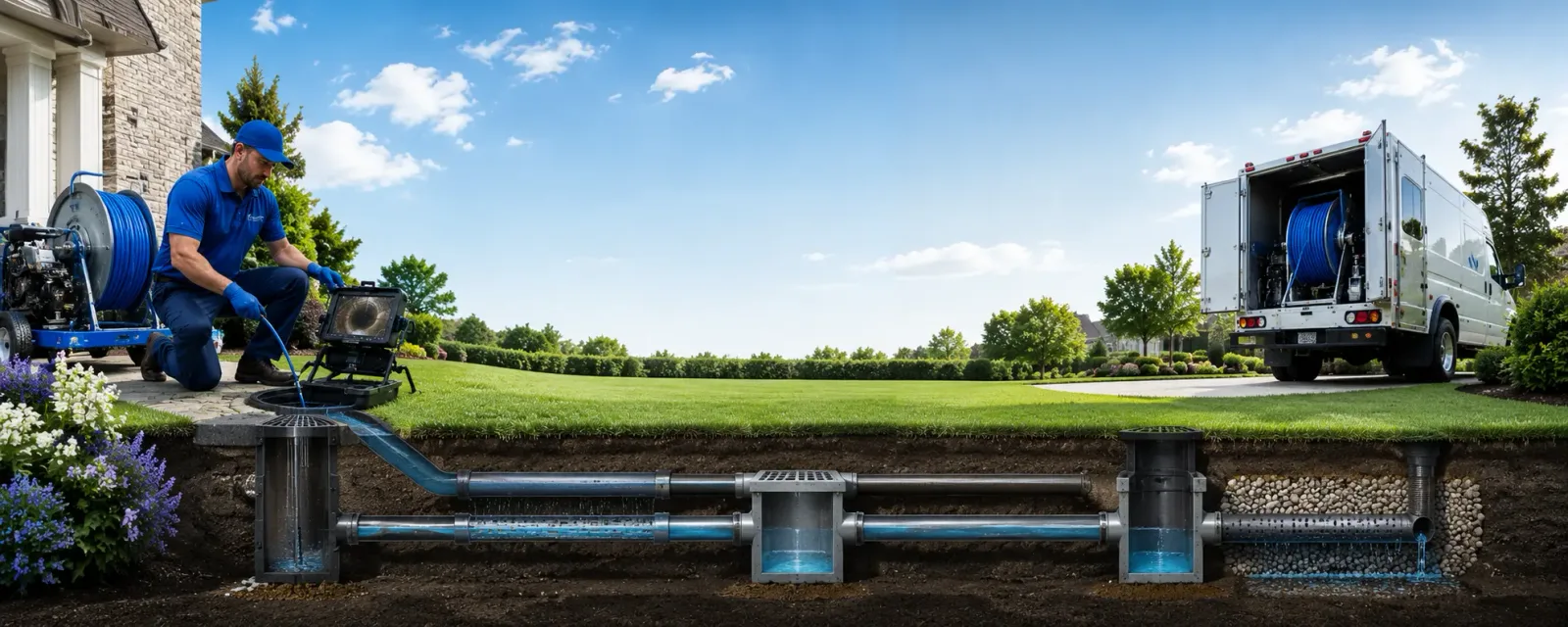 Outdoor drain cleaning information for Oldhams, VA